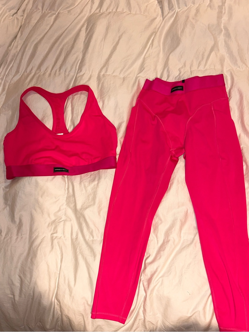 Savage X Fenty Hot Pink Sports Set